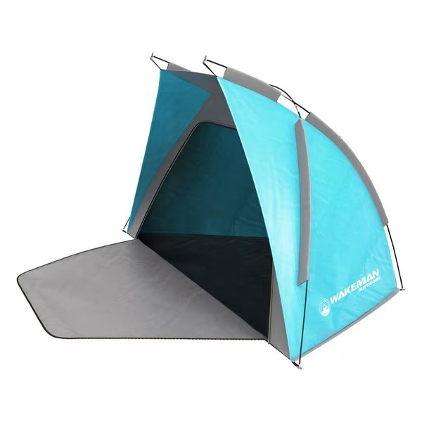 Beach Tent Sun Shelter - Sport Umbrella with UV Protection and Carry Bag by Outdoors, Wakeman, Mfr#: 75-CMP1083